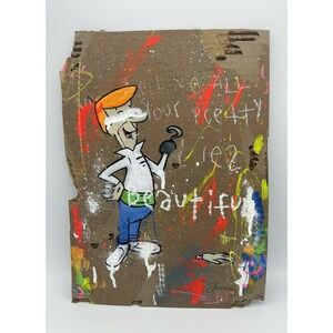 Johnny In Paris - Pretty Little Lies - Original Painting - 12x16 Cardboard